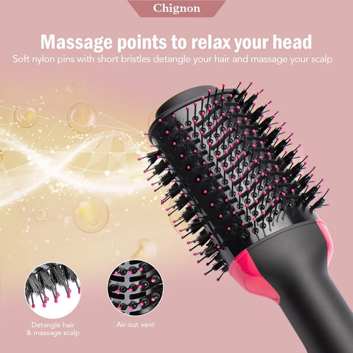 3-in-1 Hot Air Brush Dryer & Hair Styler - shop verse pk